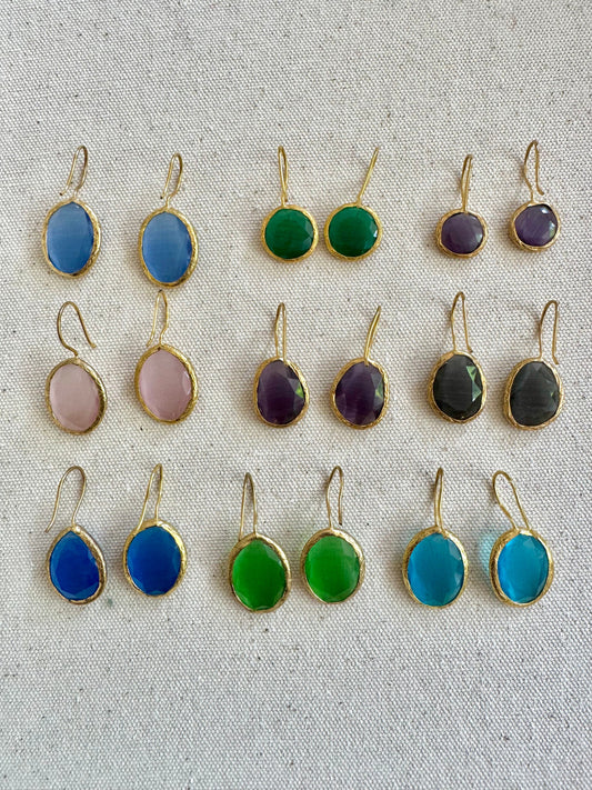 MAROC Jewellery 25 Coloured Glass Earrings