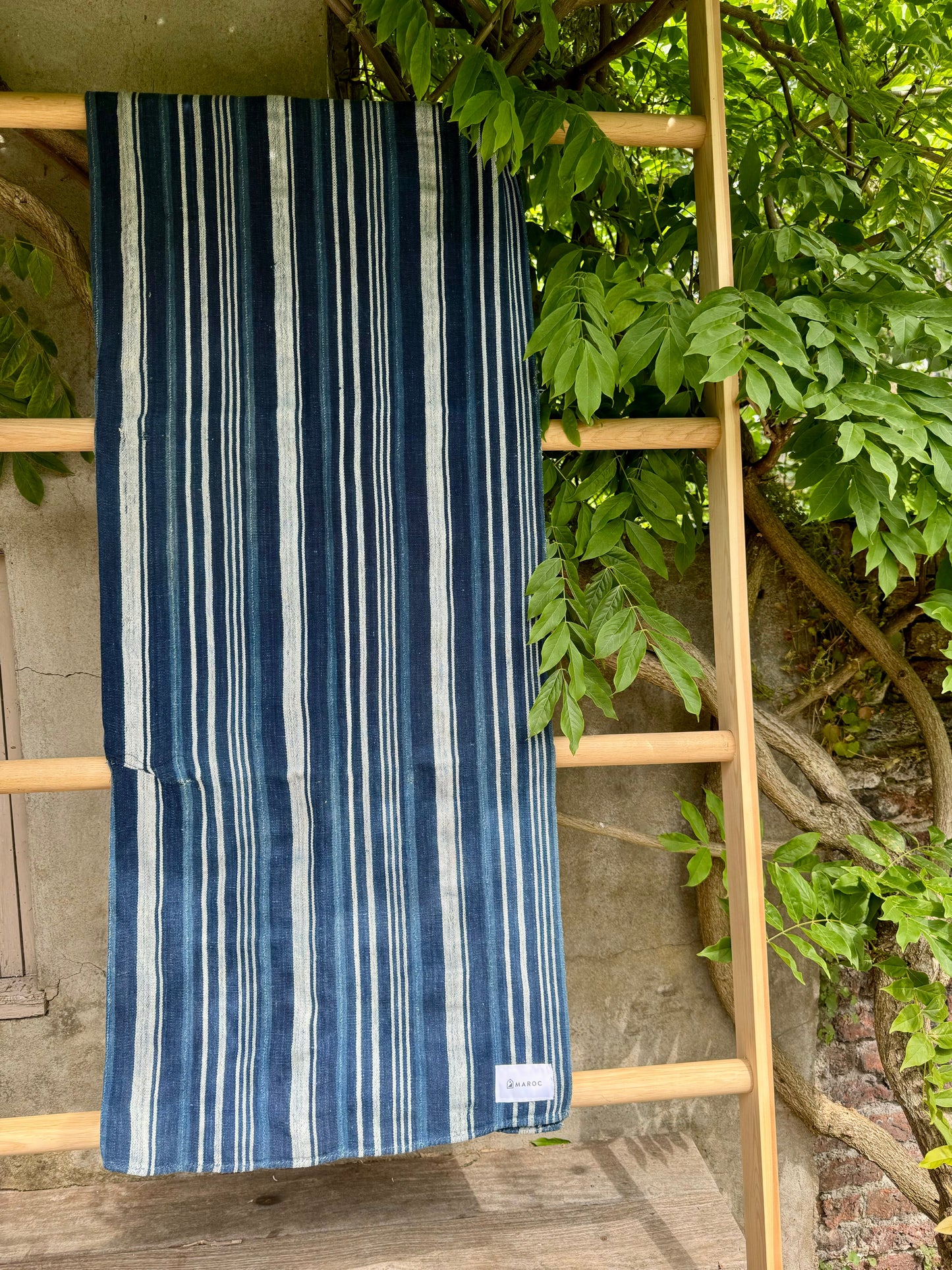 INDIGO VIntage Stripe Cloth Textile