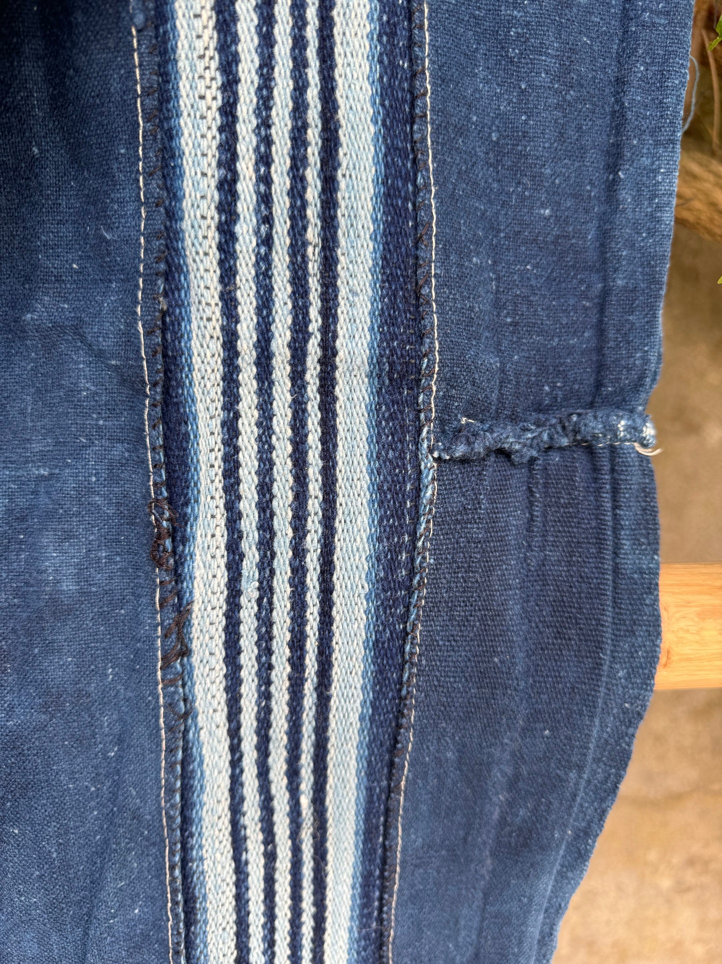 INDIGO VIntage Stripe Cloth Textile