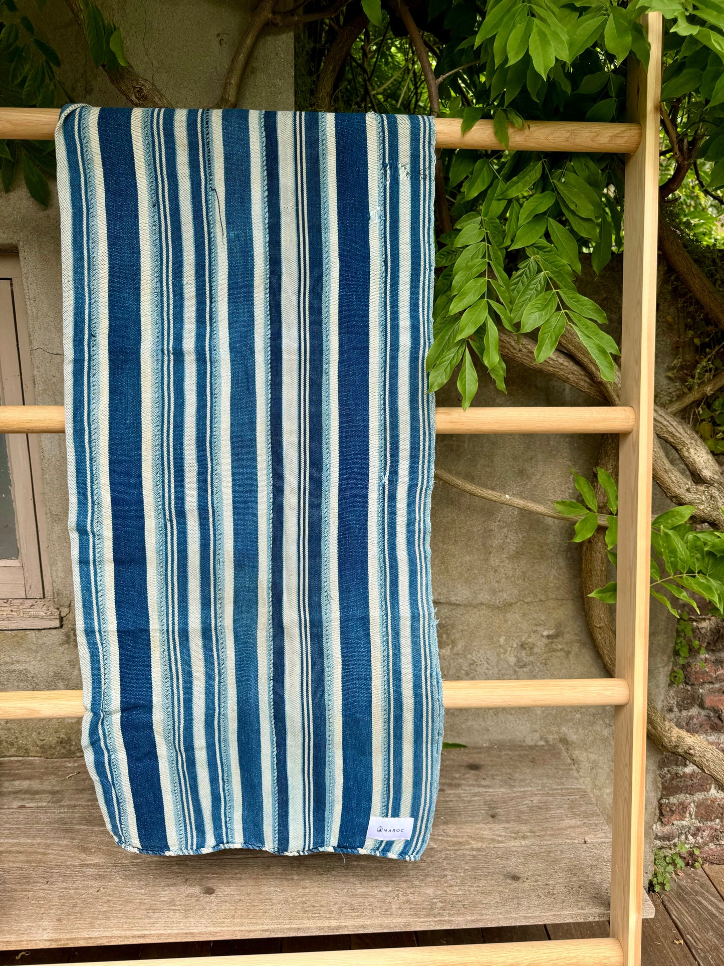 INDIGO VIntage Stripe Cloth Textile