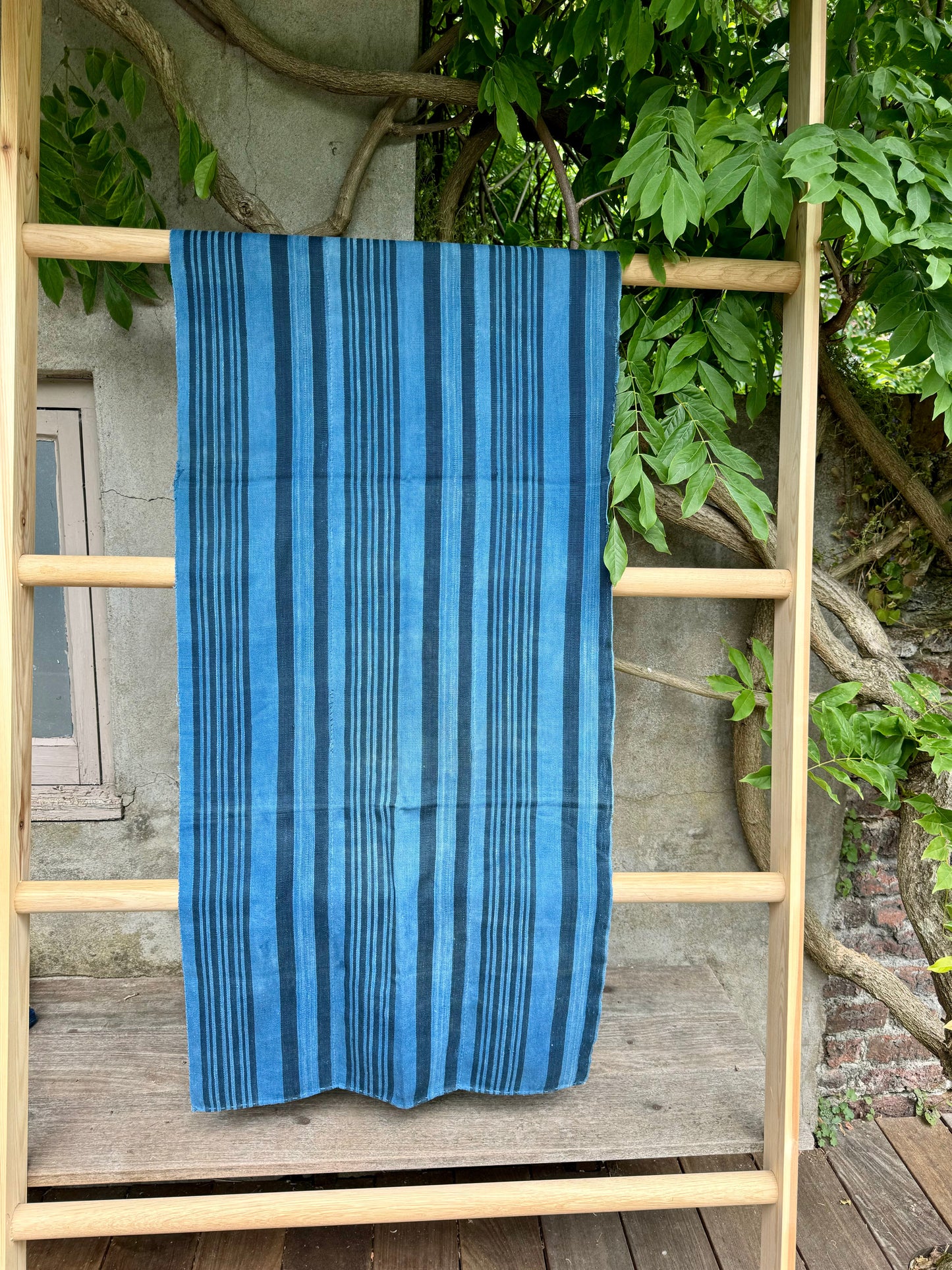 INDIGO VIntage Stripe Cloth Textile