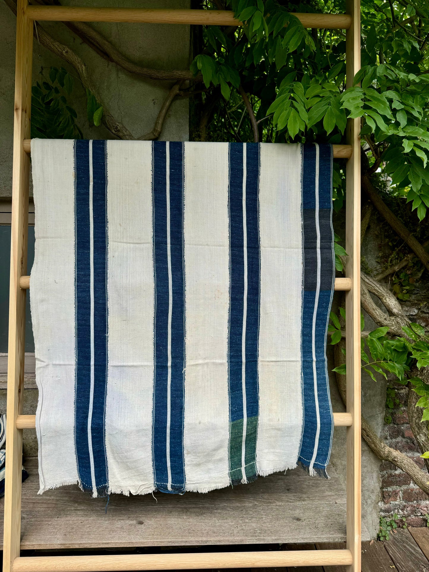 INDIGO VIntage Stripe Cloth Textile