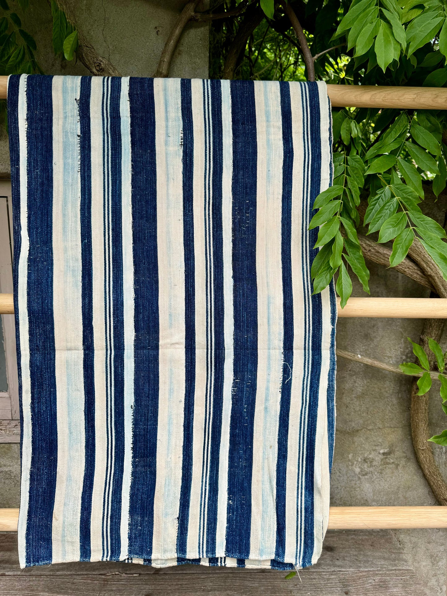 INDIGO VIntage Stripe Cloth Textile