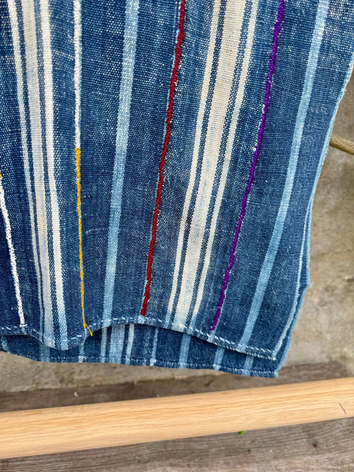 INDIGO VIntage Stripe Cloth Textile