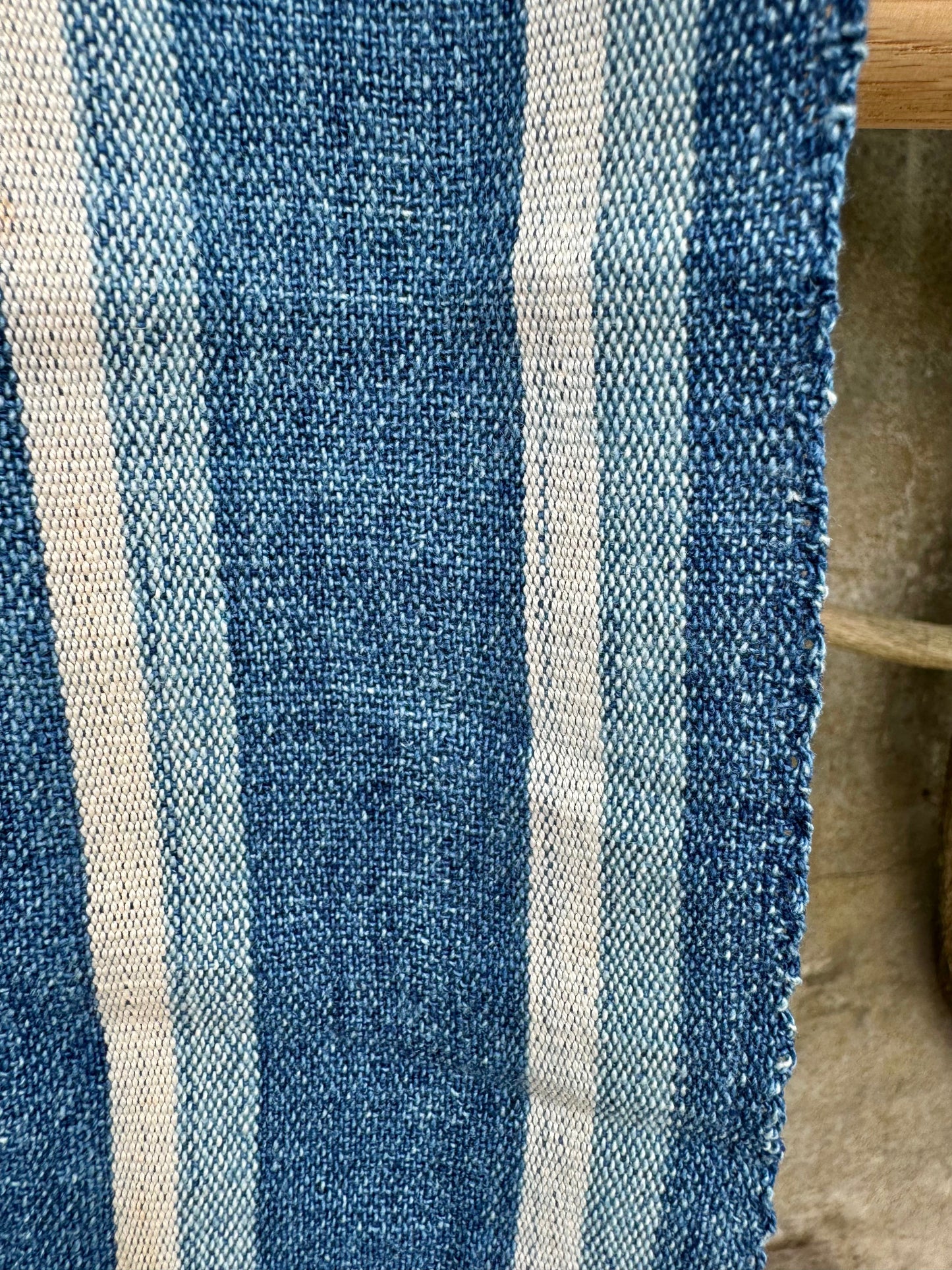 INDIGO VIntage Stripe Cloth Textile