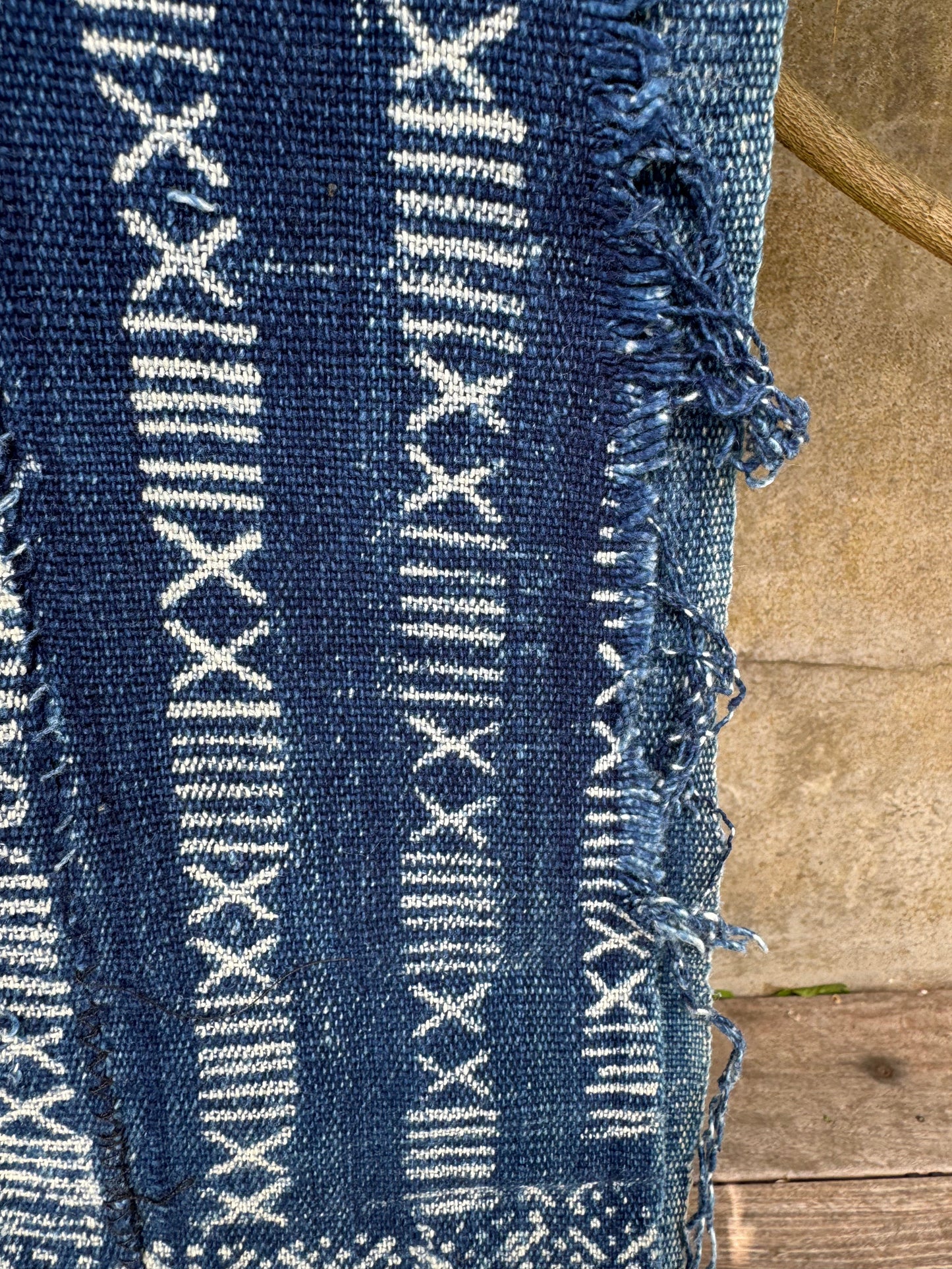 INDIGO - Vintage Dark Blue Indigo Cloth