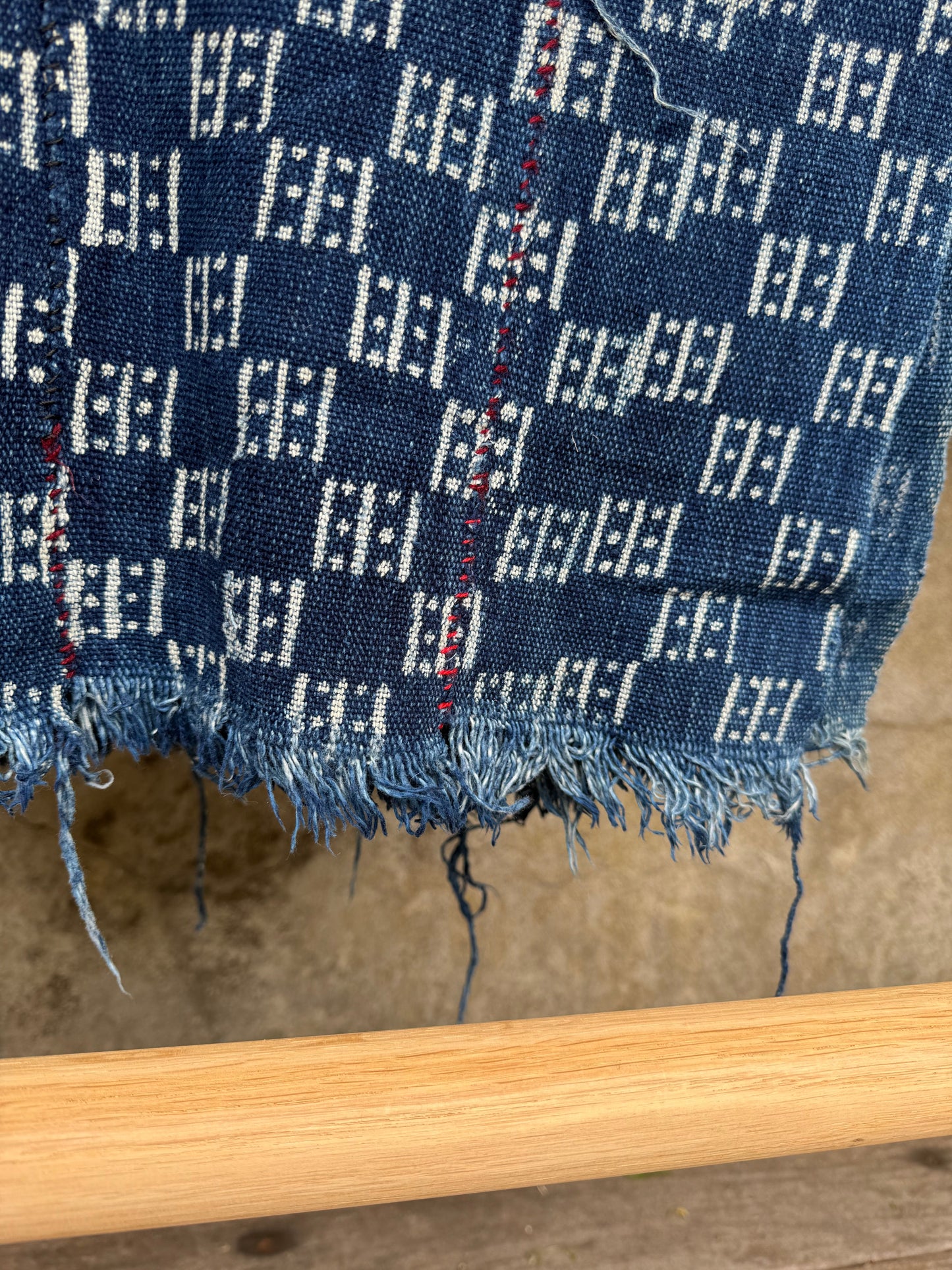 INDIGO - Vintage Dark Blue Indigo Cloth