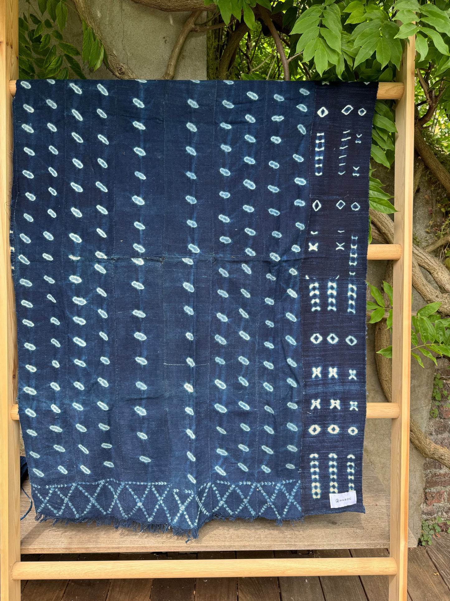 INDIGO - Vintage Dark Blue Indigo Cloth
