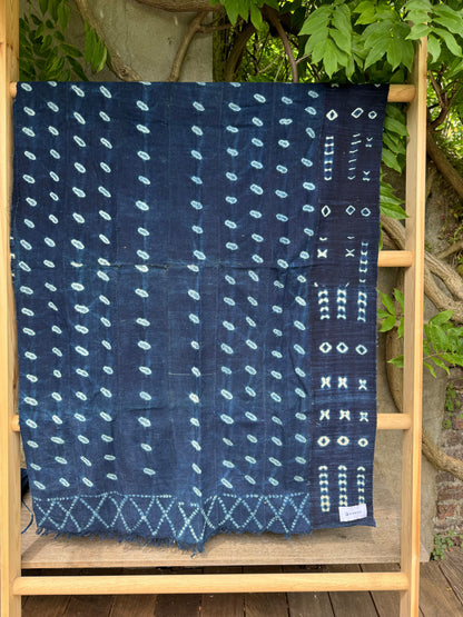 INDIGO - Vintage Dark Blue Indigo Cloth