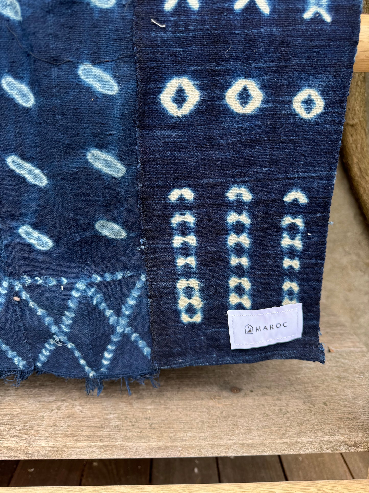 INDIGO - Vintage Dark Blue Indigo Cloth