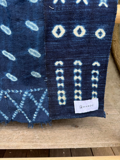 INDIGO - Vintage Dark Blue Indigo Cloth