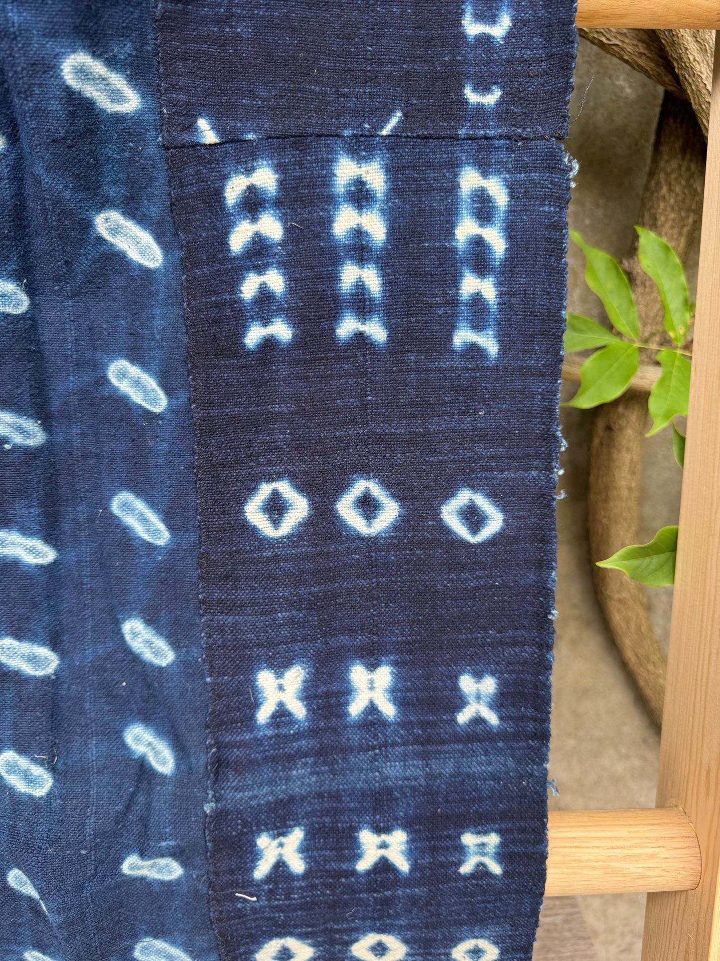 INDIGO - Vintage Dark Blue Indigo Cloth