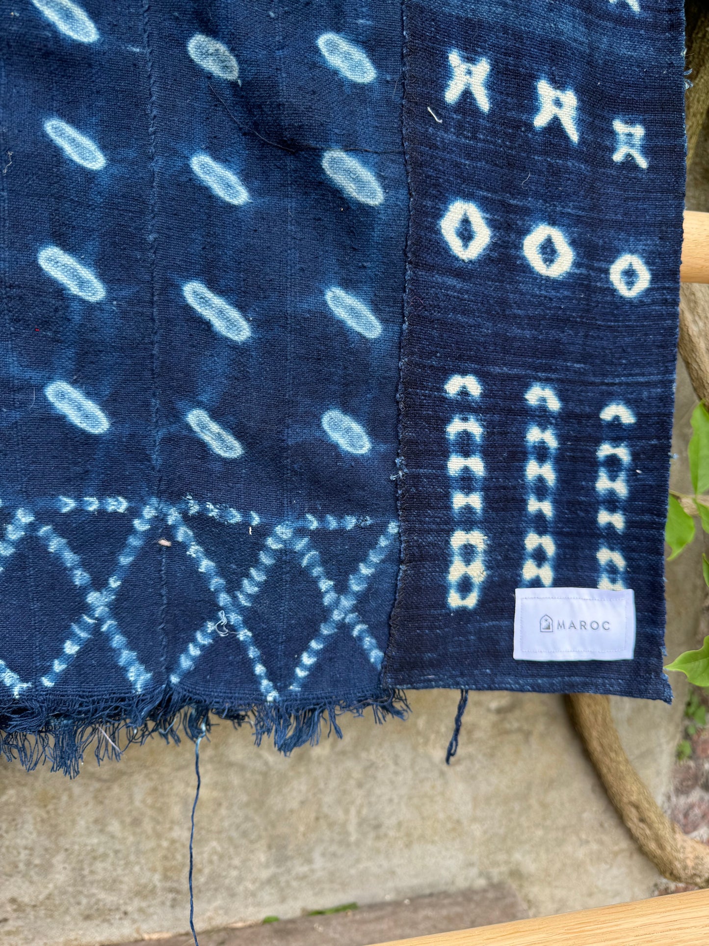 INDIGO - Vintage Dark Blue Indigo Cloth