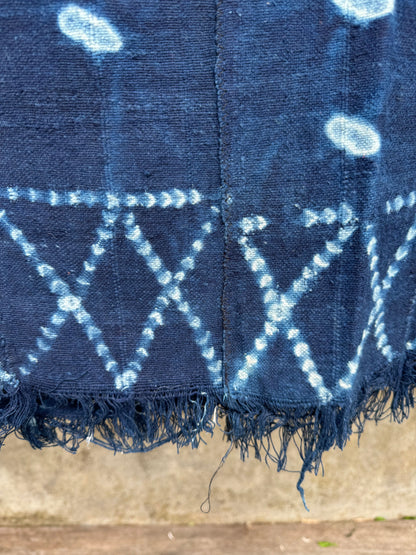 INDIGO - Vintage Dark Blue Indigo Cloth