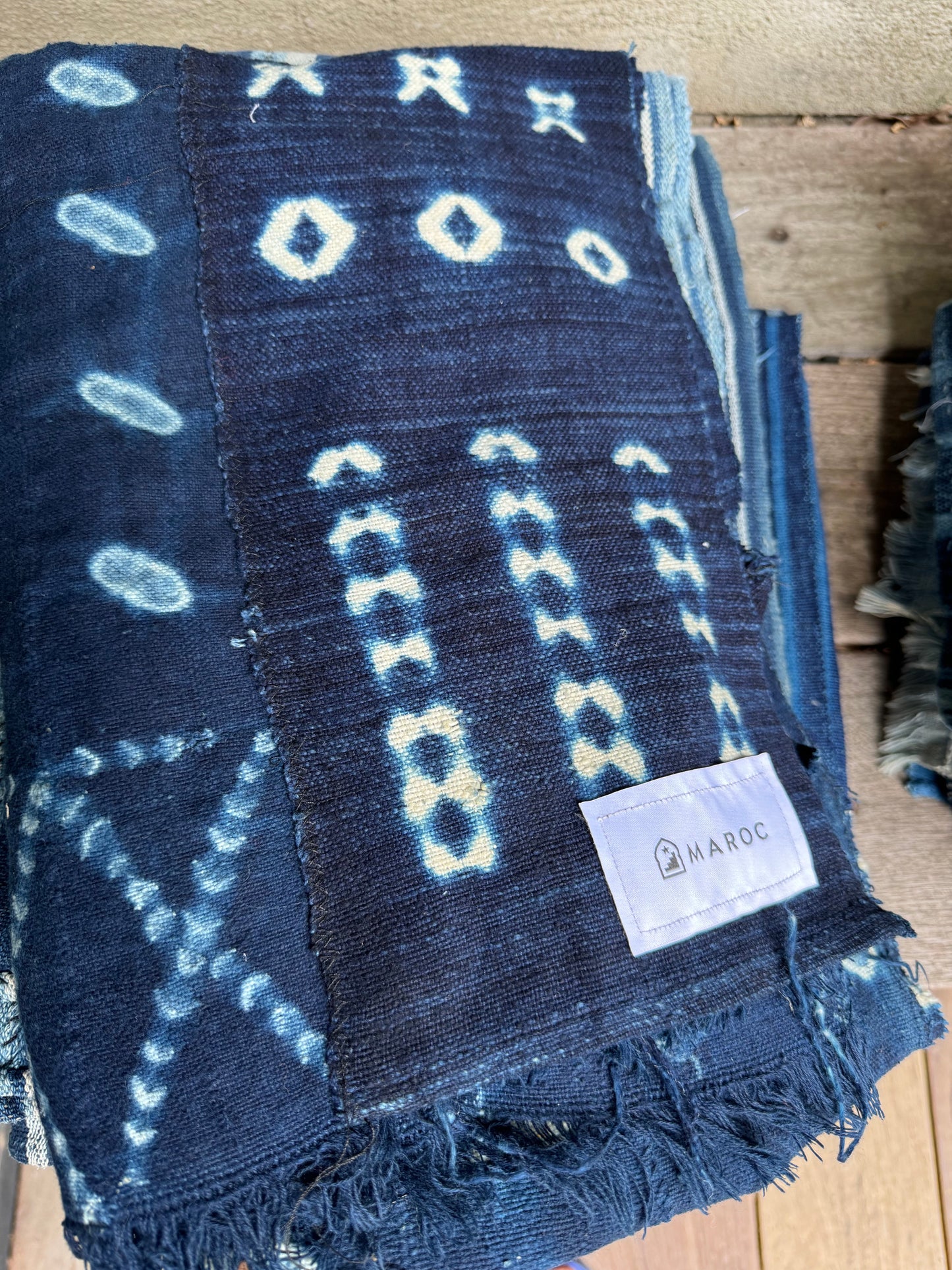 INDIGO - Vintage Dark Blue Indigo Cloth