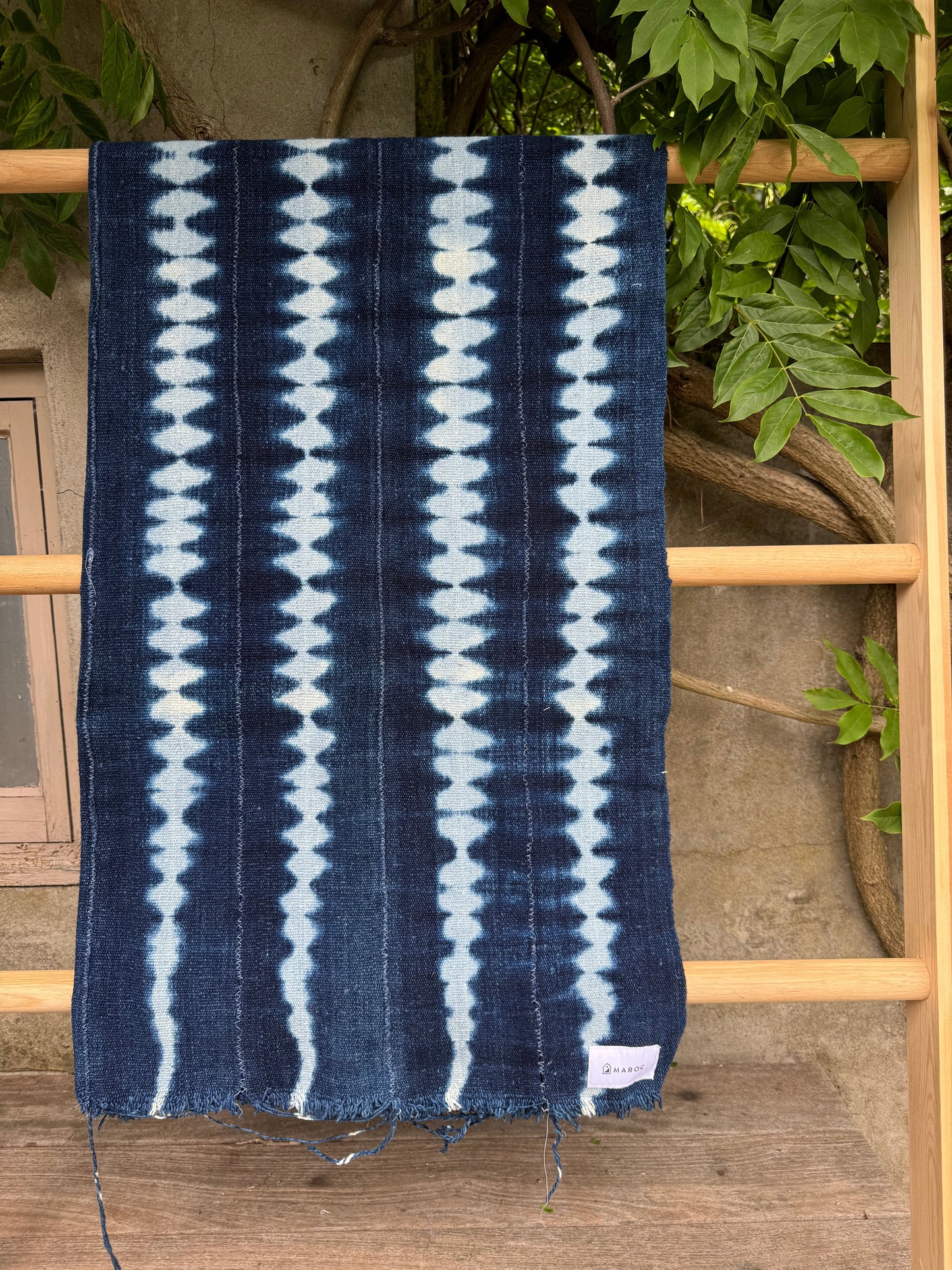INDIGO - Vintage Dark Blue Indigo Cloth