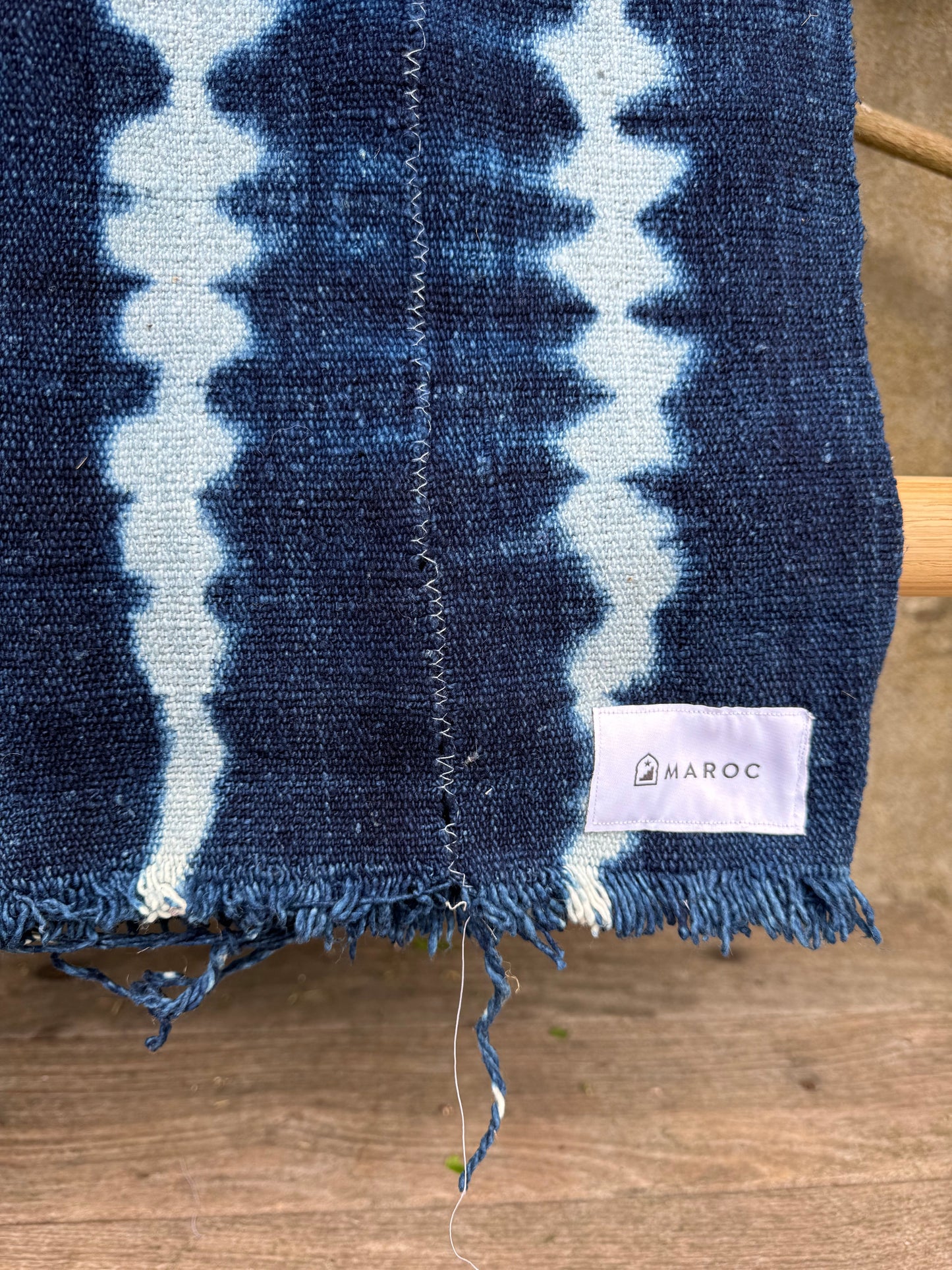 INDIGO - Vintage Dark Blue Indigo Cloth