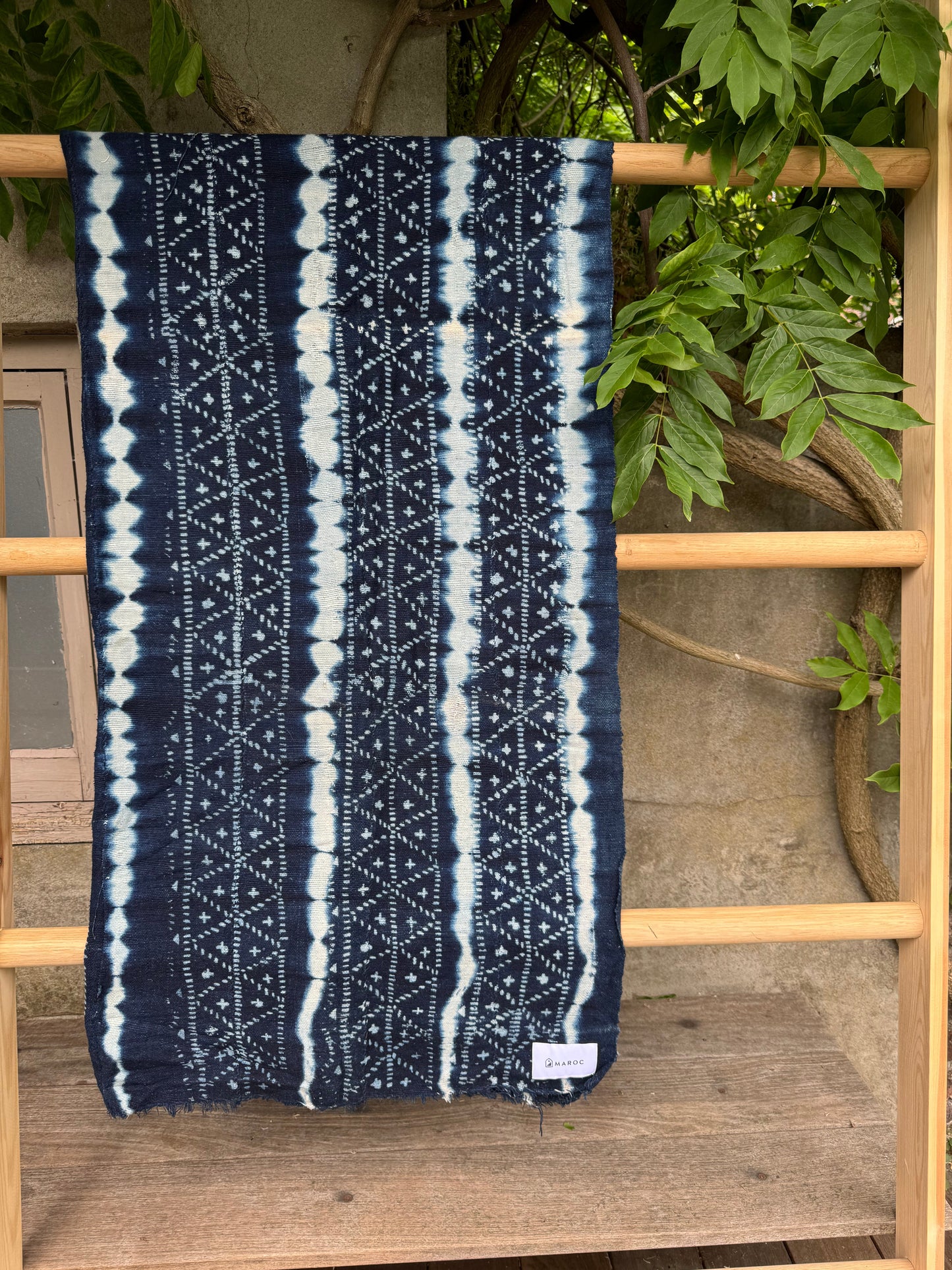INDIGO - Vintage Dark Blue Indigo Cloth