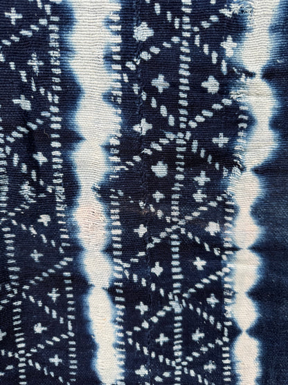 INDIGO - Vintage Dark Blue Indigo Cloth