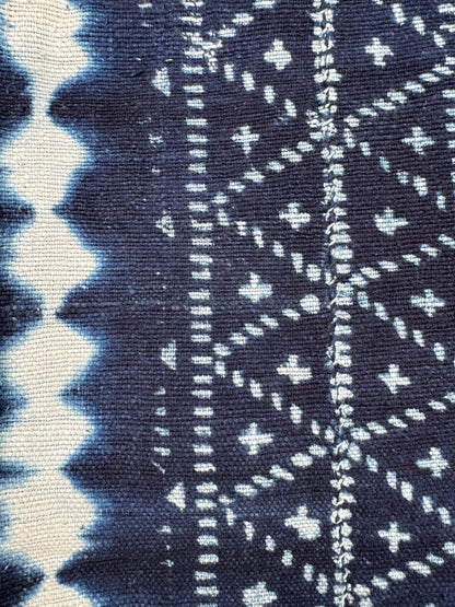 INDIGO - Vintage Dark Blue Indigo Cloth