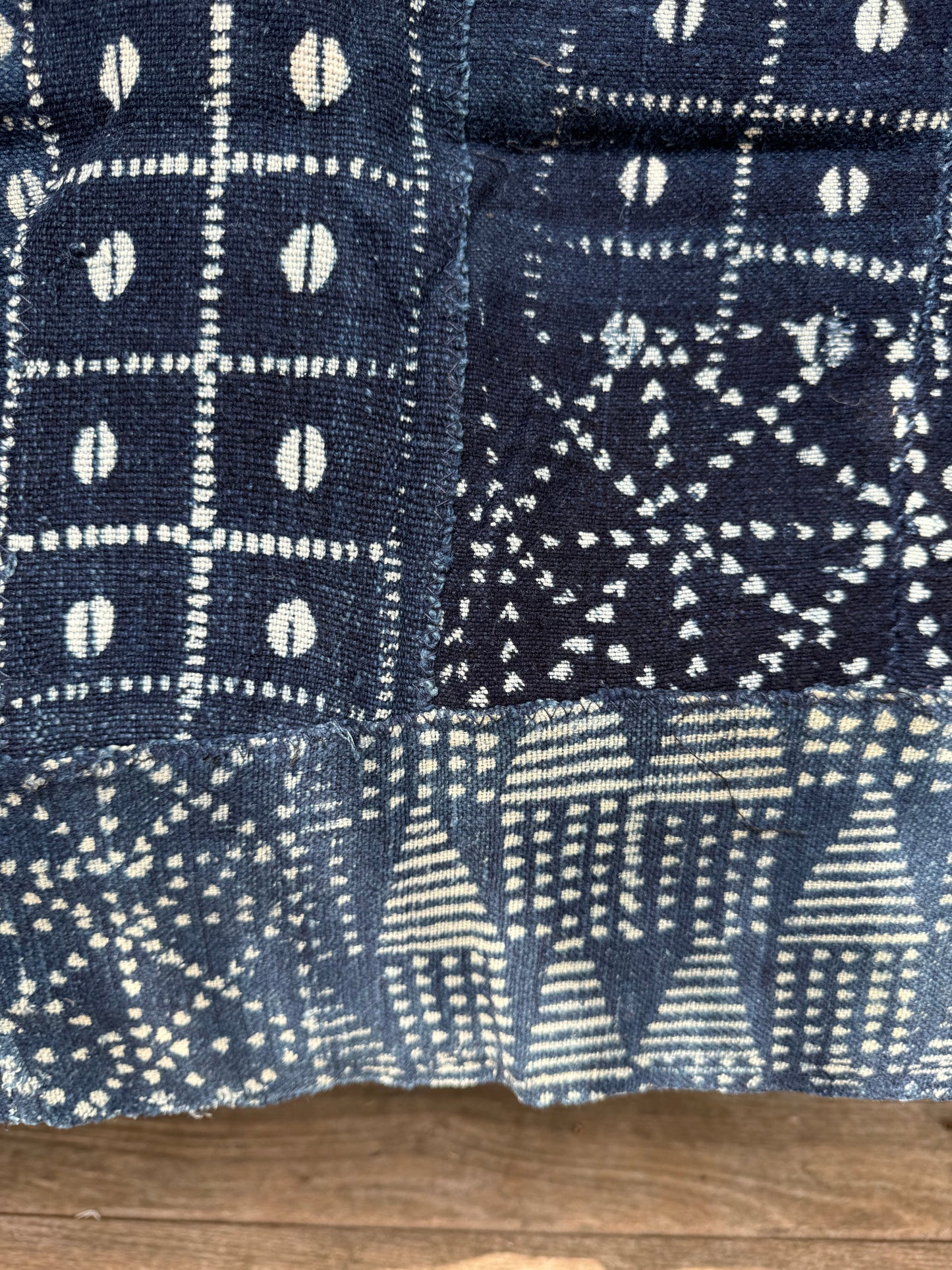 INDIGO - Vintage Dark Blue Indigo Cloth