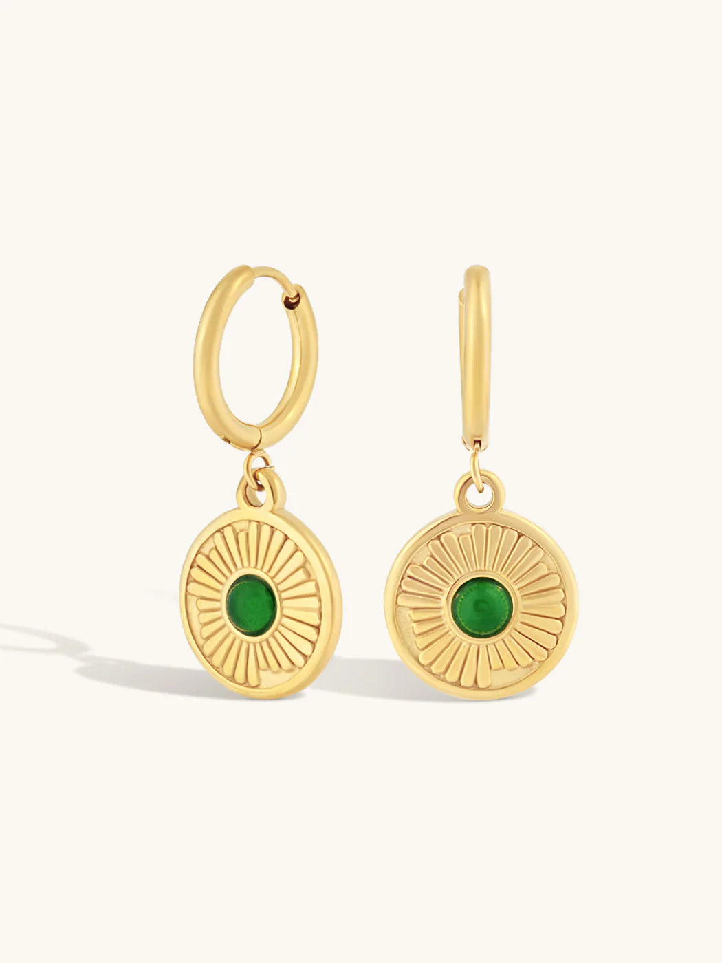 Formation Jewellery Boheme Emerald Hoops