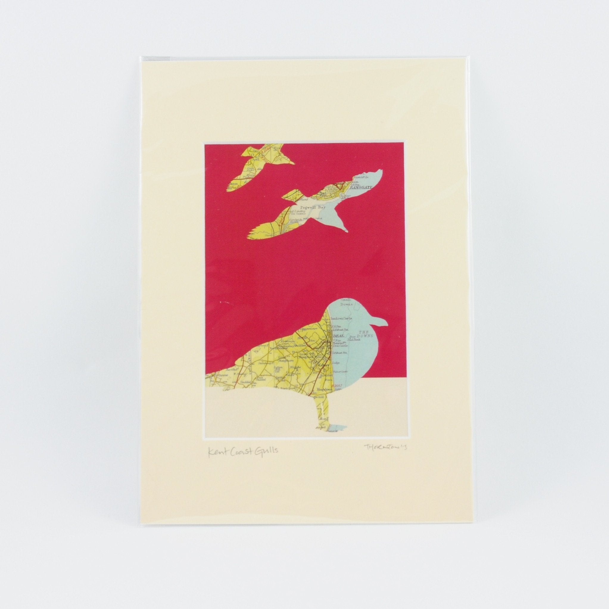 Kate Thornton Kent Coast Gulls print