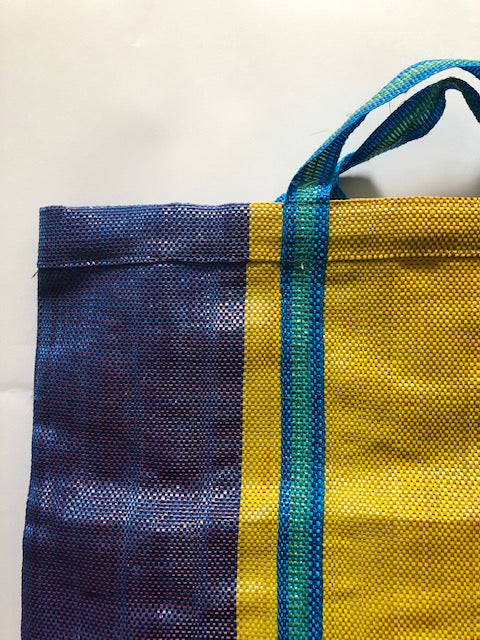 Shopping Bag- Red or Yellow Wide Stripe