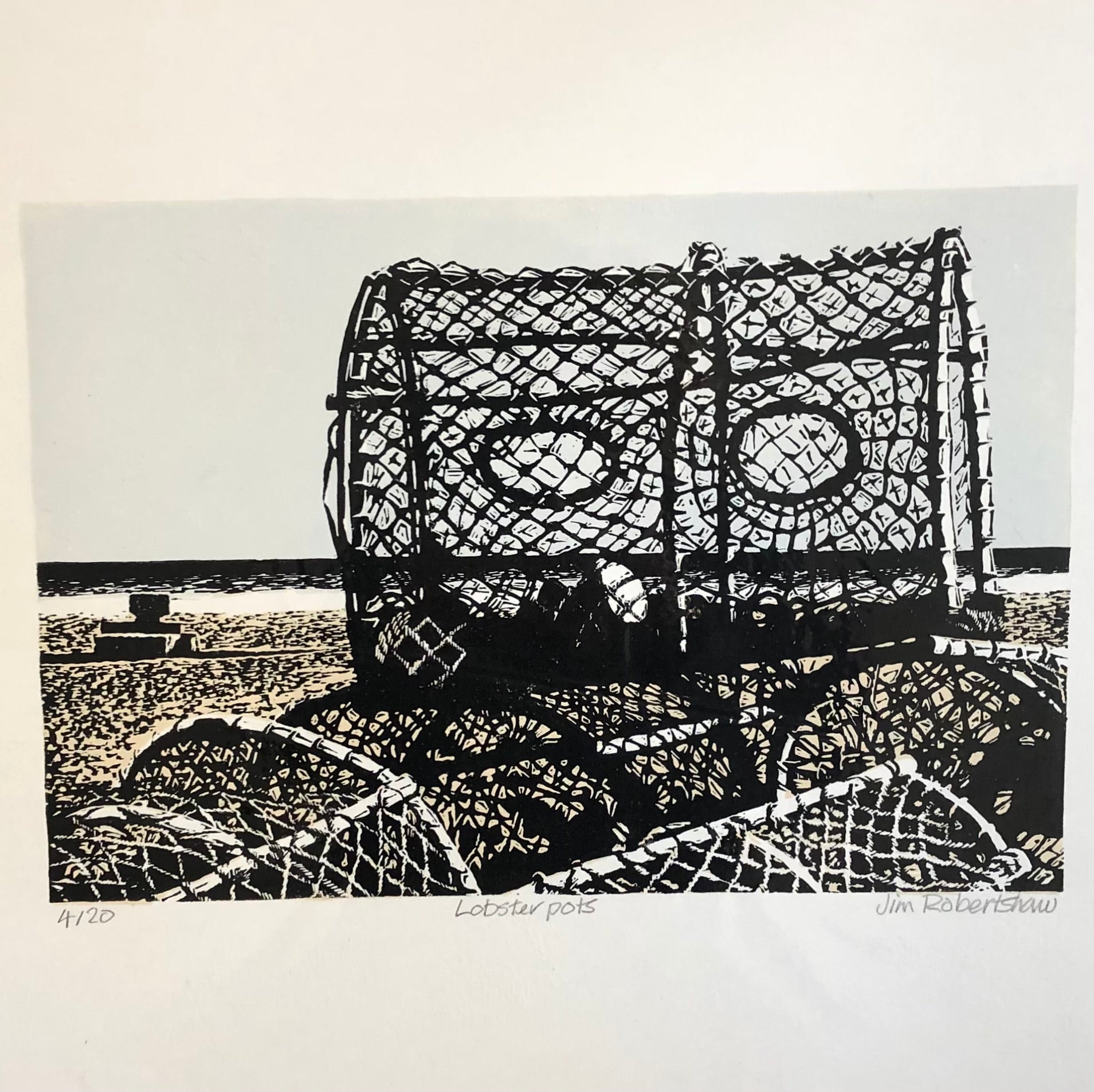 Jim Robertshaw - Lobster Pots print