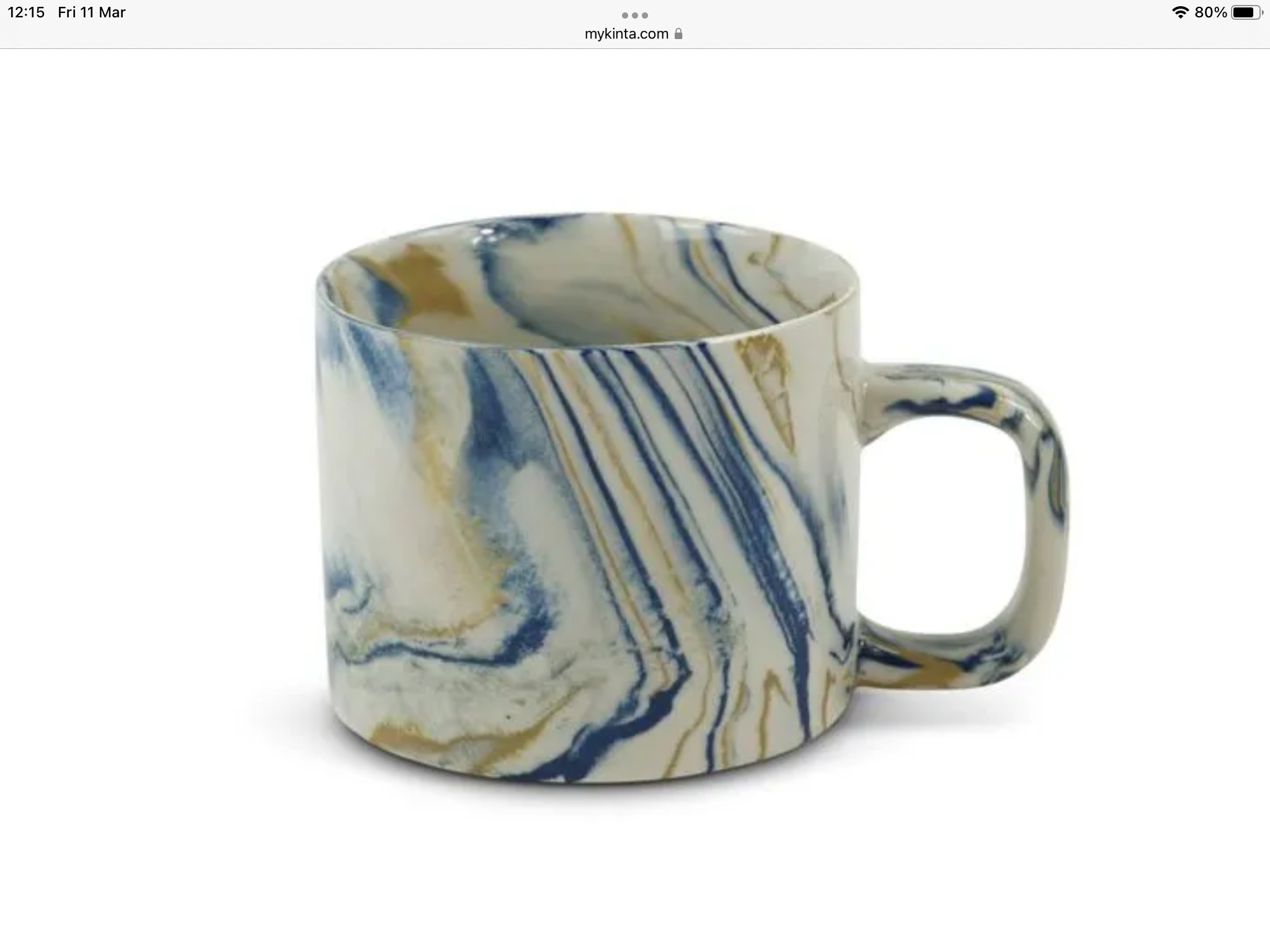 Kinta Marbled mug - medium
