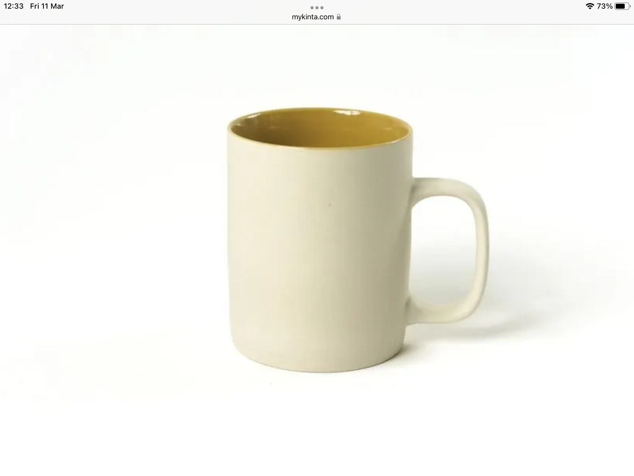 Kinta Ceramic mug with coloured interior