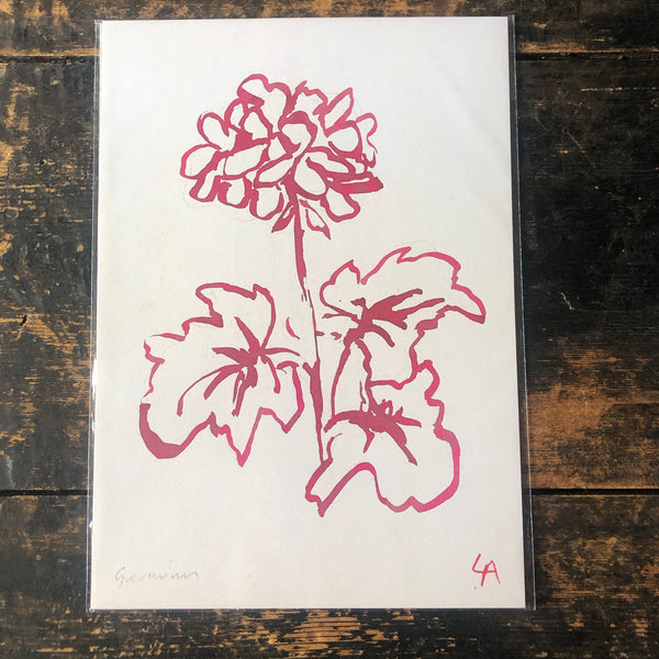 Atelier Auge Geranium Leaves Botanical Print